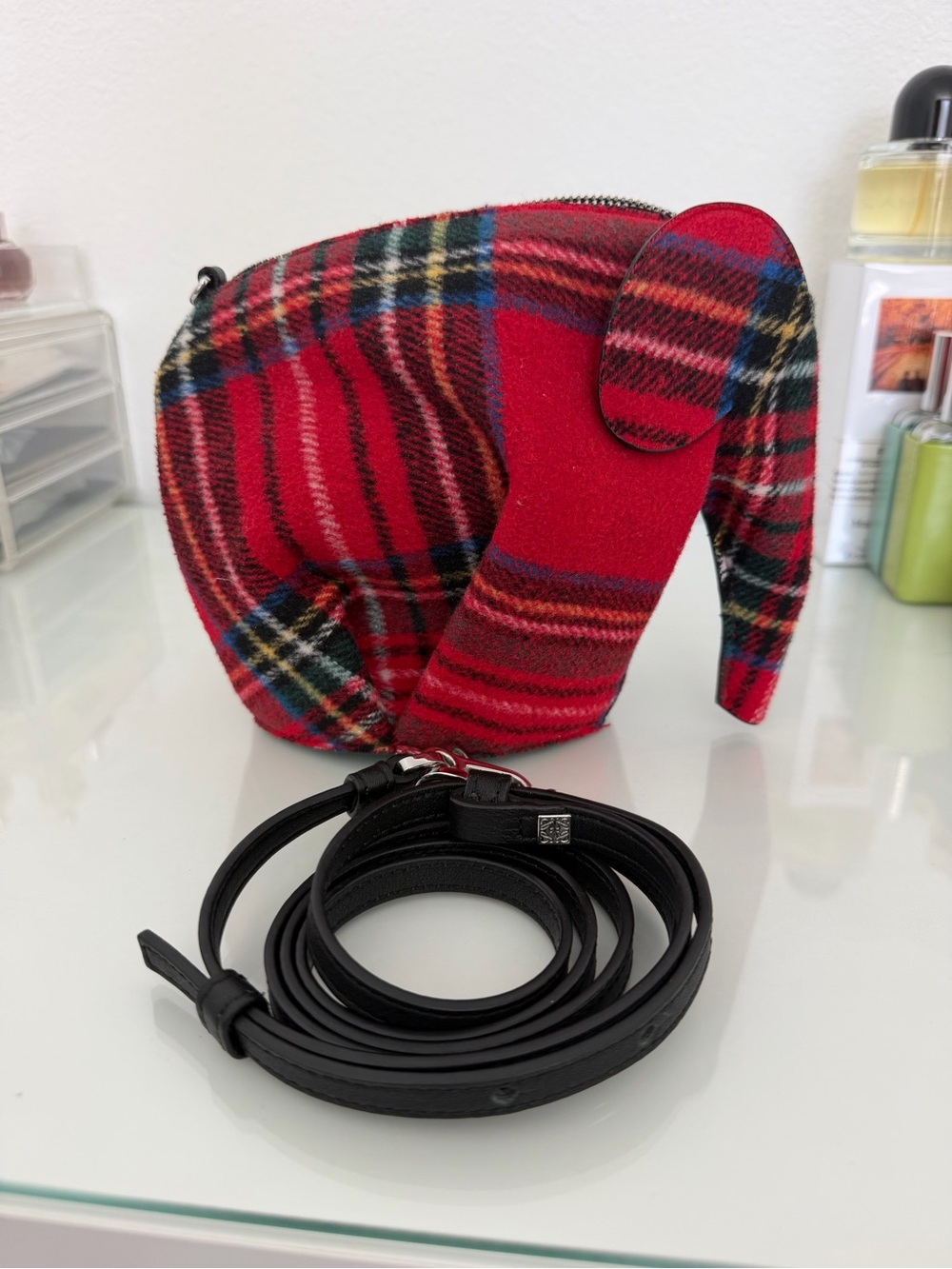 Loewe elephant crossbody bag wool